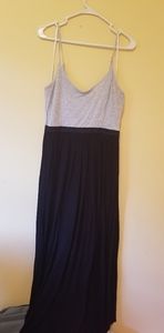 Grey and black maxi dress